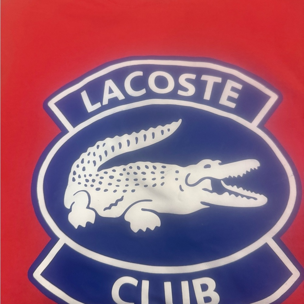 Lacoste Red T-Shirt with Iconic Logo